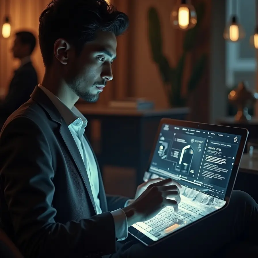 asistente personal privado trabajando y desarrollando sus principales funciones.