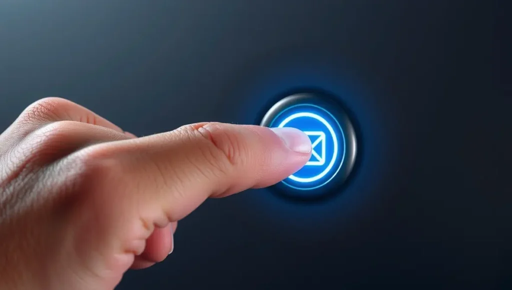 Disparador digital activando una campaña de email marketing.