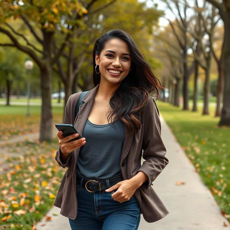 Emprendedor relajado disfrutando al aire libre tras la ¨¨automatización¨¨ de su negocio con asistente virtual español