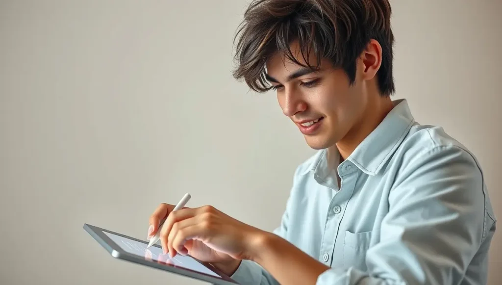 Persona redactando asuntos y llamadas a la acción para email marketing.