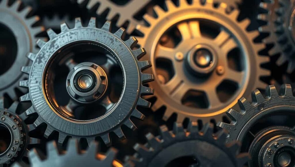 engranajes y automatización de procesos industriales