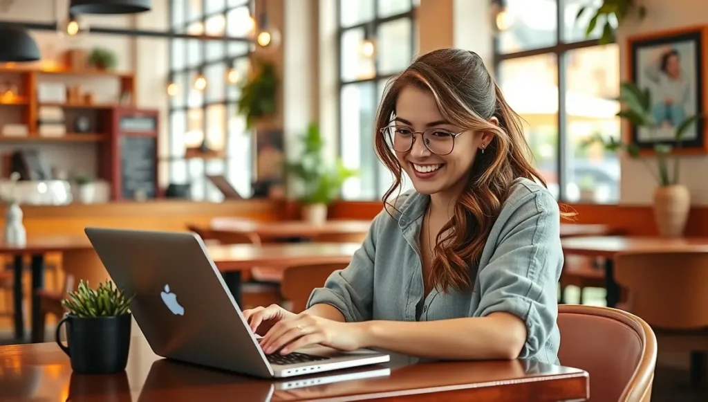 Mujer revisando su calendario editorial con la ¨¨automatización¨¨ de su contenido