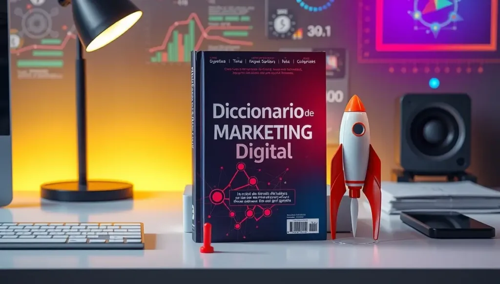 diccionario con términos de marketing digital