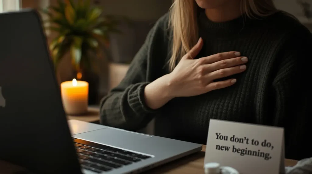 Asistente virtual consciente ofreciendo apoyo real a emprendedoras que deciden delegar con propósito